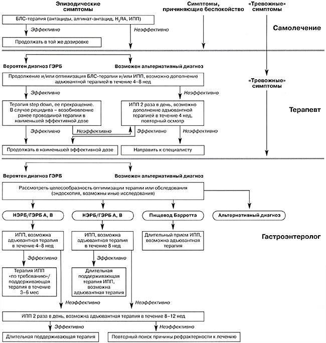 Гастроэзофагеальная рефлюксная болезнь: клинические рекомендации