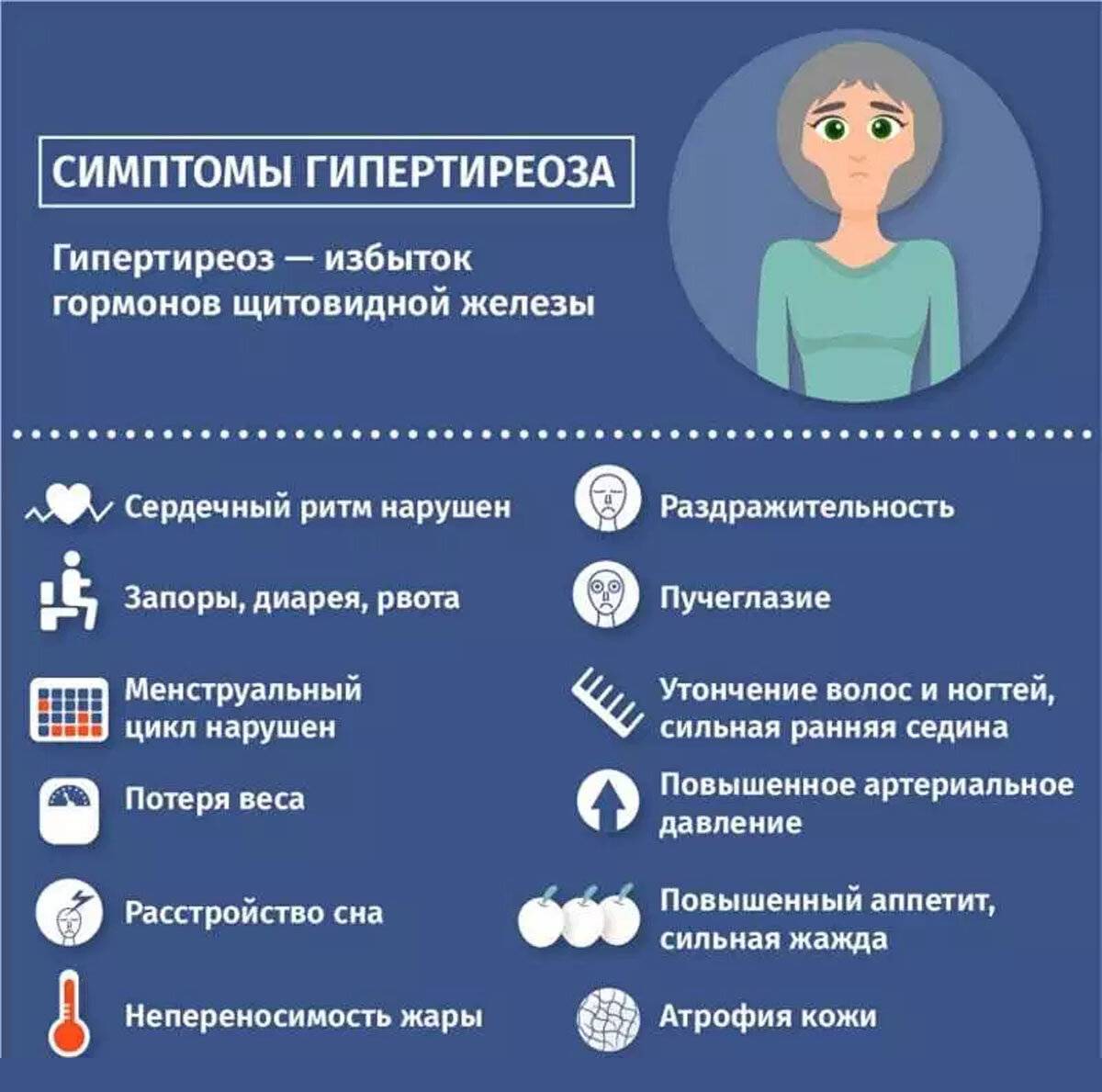 Тиреотоксикоз: симптомы у женщин, лечение и питание
