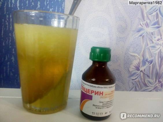 Глицерин, мед и лимон от кашля: способ применения