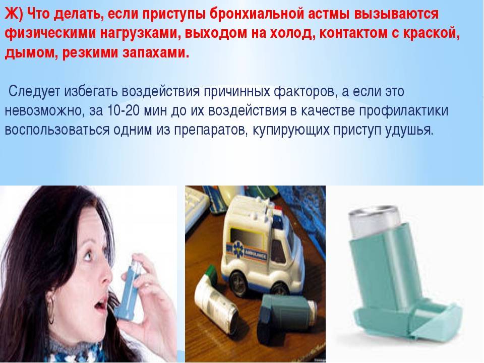Приступ астмы - что делать при бронхиальной, первая помощь при астматическом удушье в домашних условиях