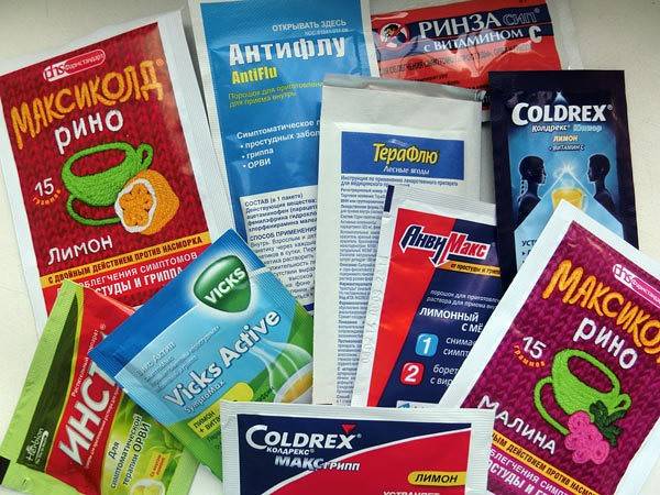 Порошки от простуды и гриппа - список лучших: какой выбрать противовирусный растворимый, эффективные пакетики против орви