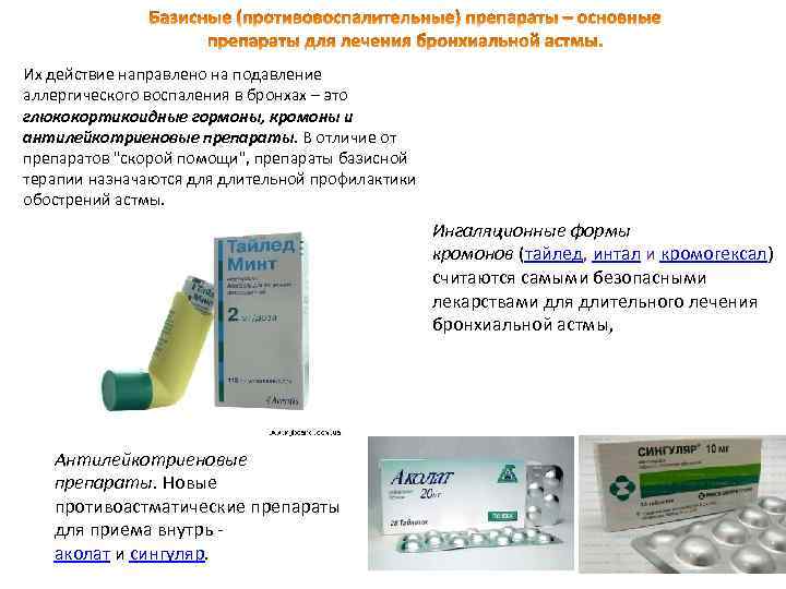 Лекарства от астмы для детей и взрослых: список и названия ингаляторов, аэрозолей, таблеток
