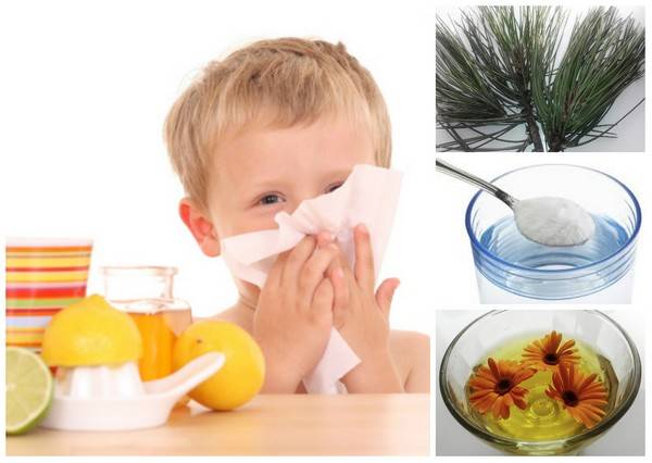 Народные средства от насморка и заложенности носа у детей