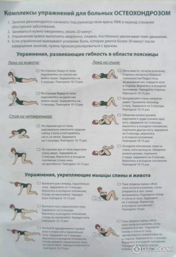 Эффективные упражнения для лечения шейного остеохондроза
